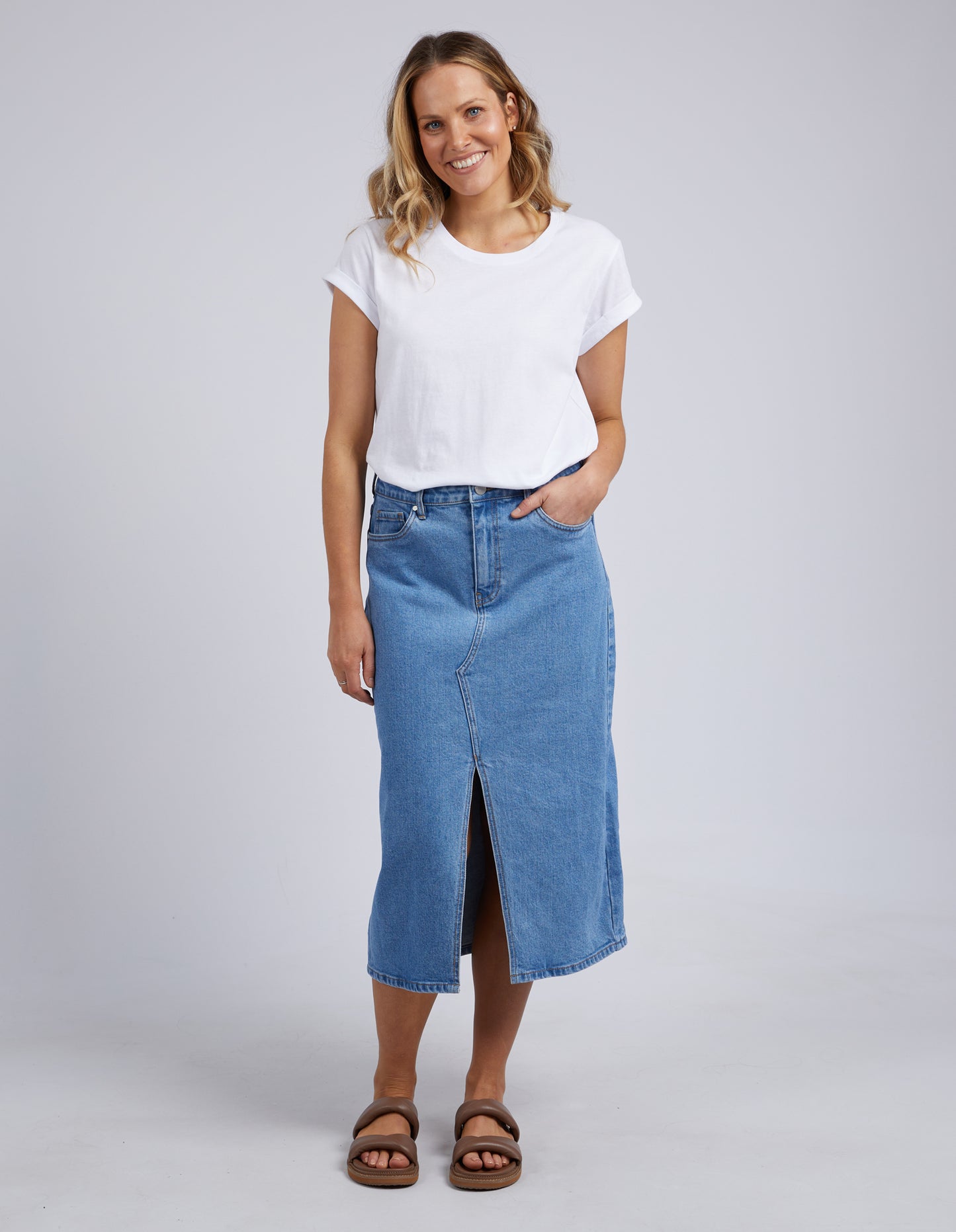 Foxwood Scout Denim Midi Skirt