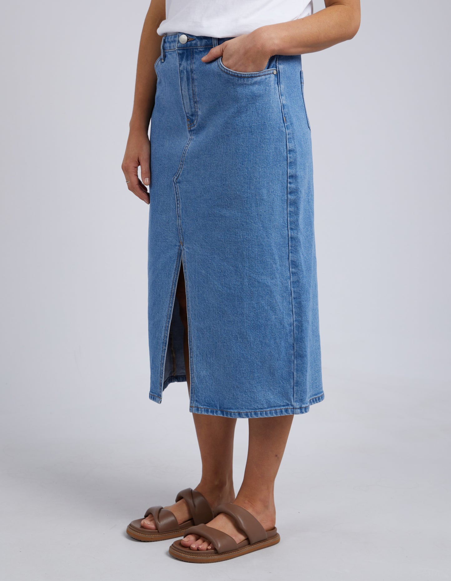 Foxwood Scout Denim Midi Skirt