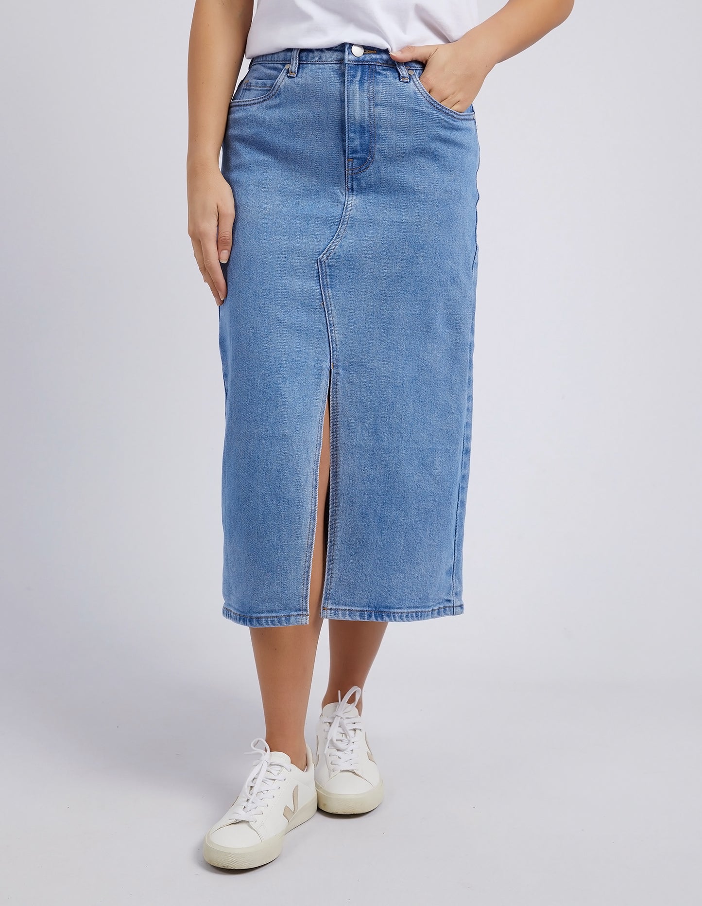 Foxwood Scout Denim Midi Skirt