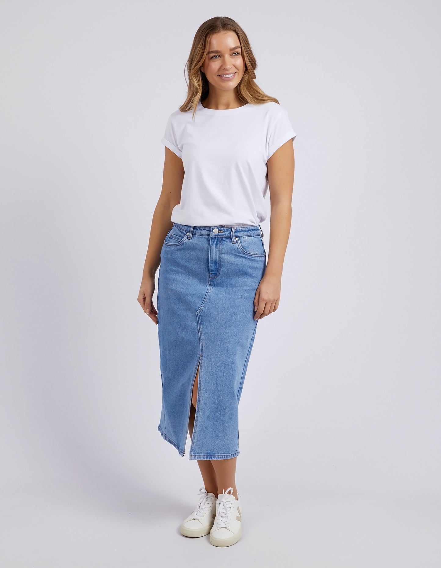 Foxwood Scout Denim Midi Skirt