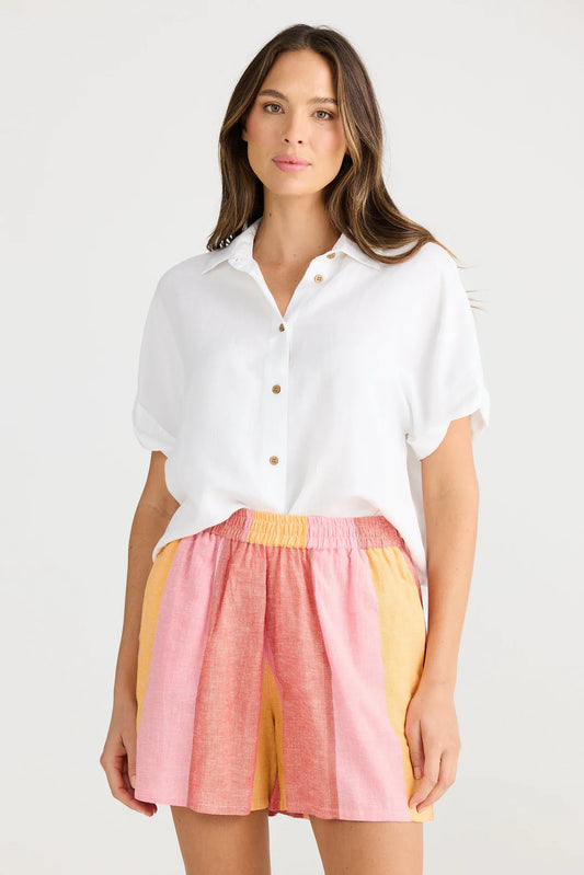 Shanty Capri Linen Shorts