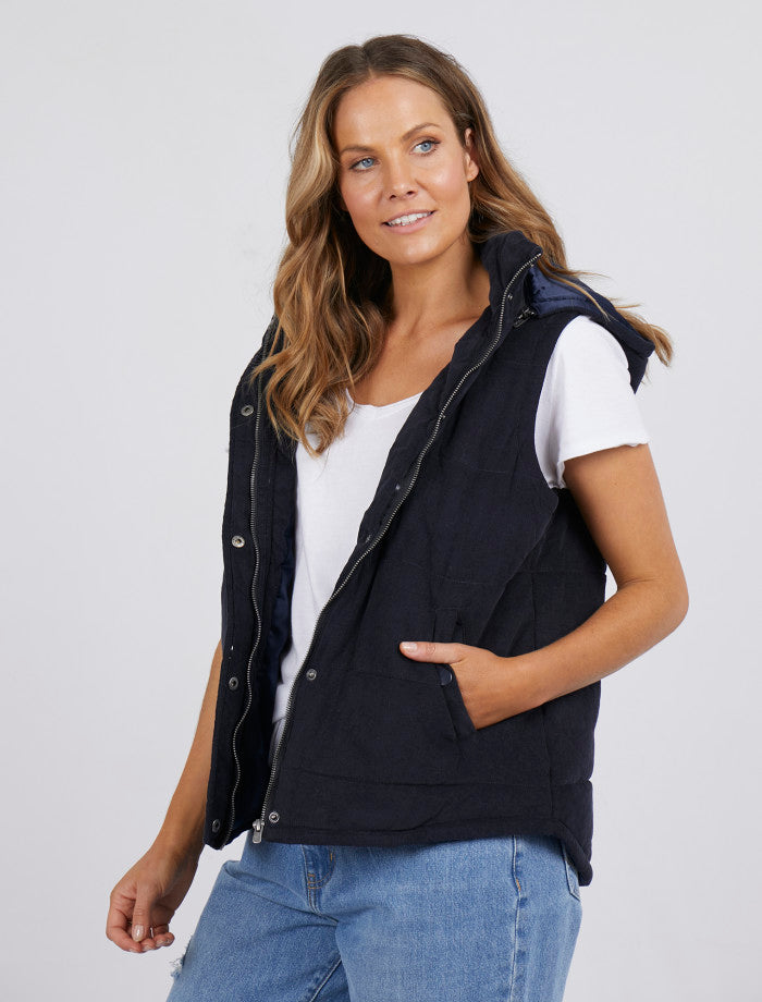 Elm Cord Puffer Vest