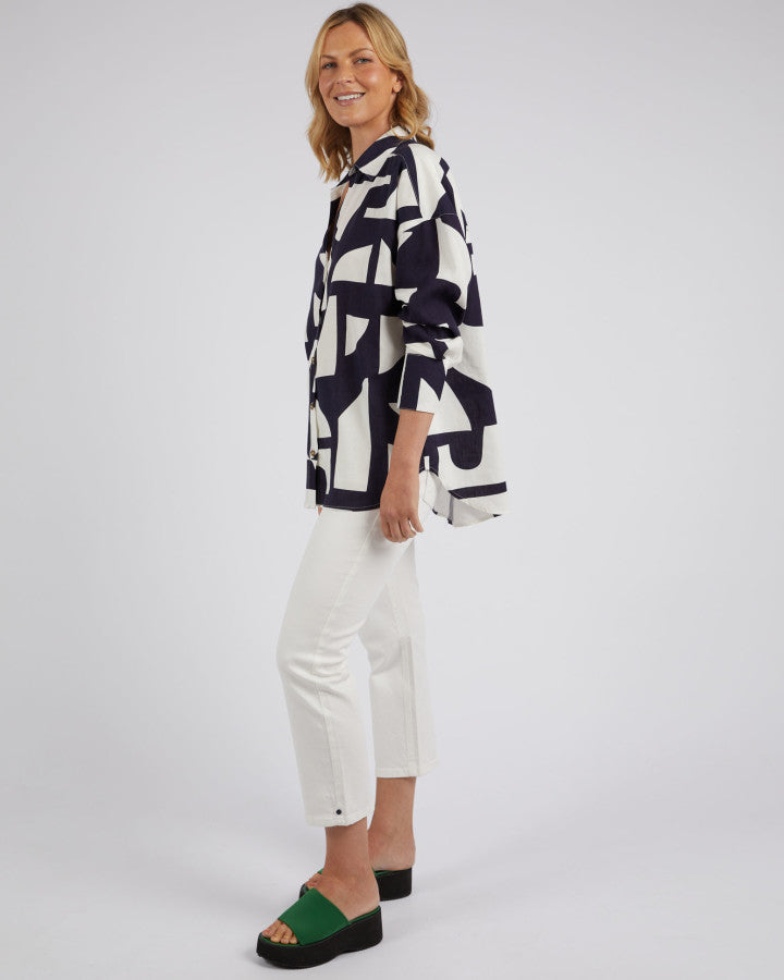 Elm Dali Abstract Print Shirt