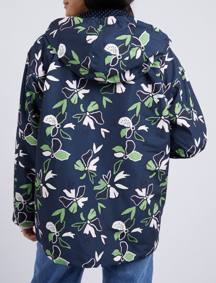 Elm Idyll Floral Rain Coat