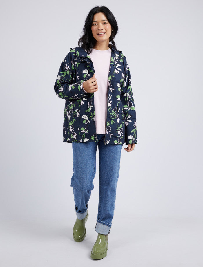 Elm Idyll Floral Rain Coat