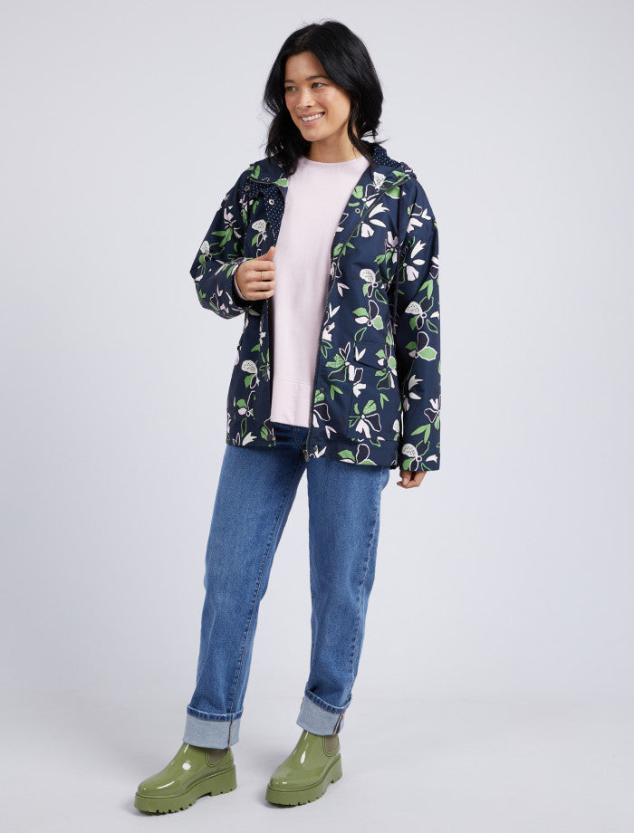 Elm Idyll Floral Rain Coat