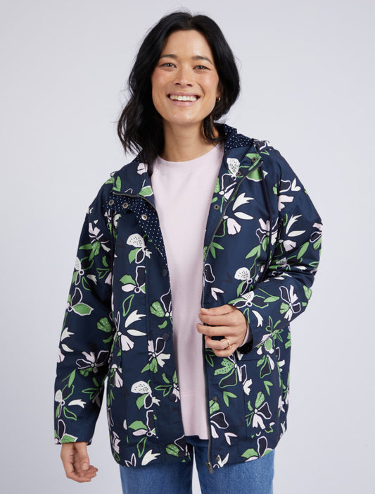 Elm Idyll Floral Rain Coat