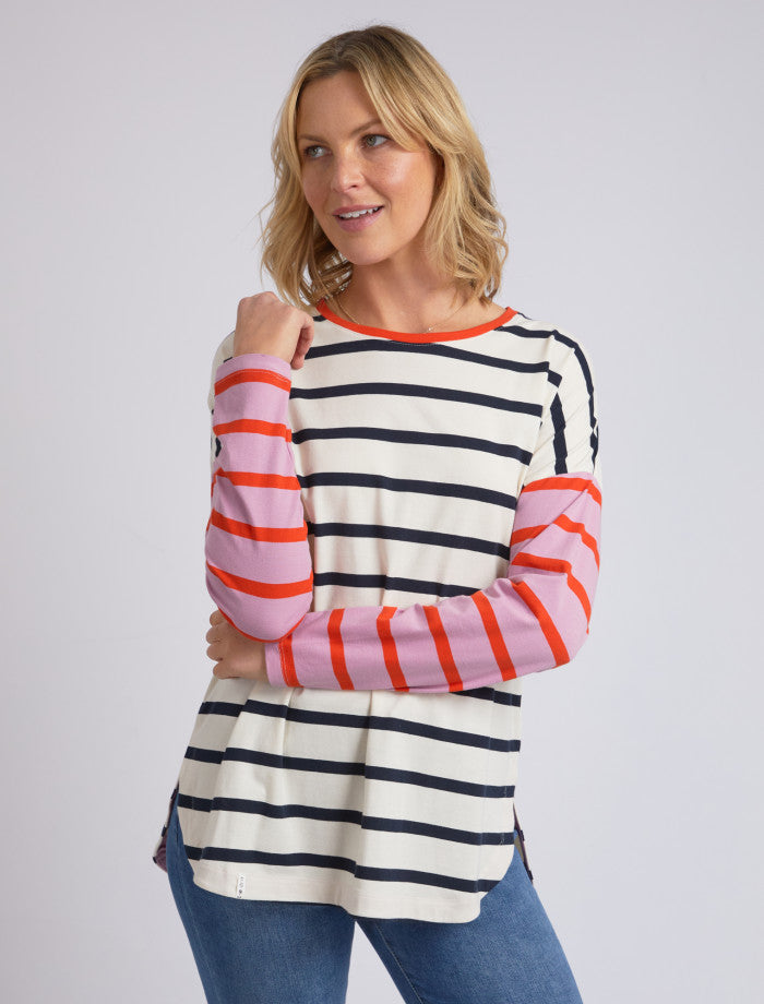 Elm Marta Stripe Long Sleeve Tee