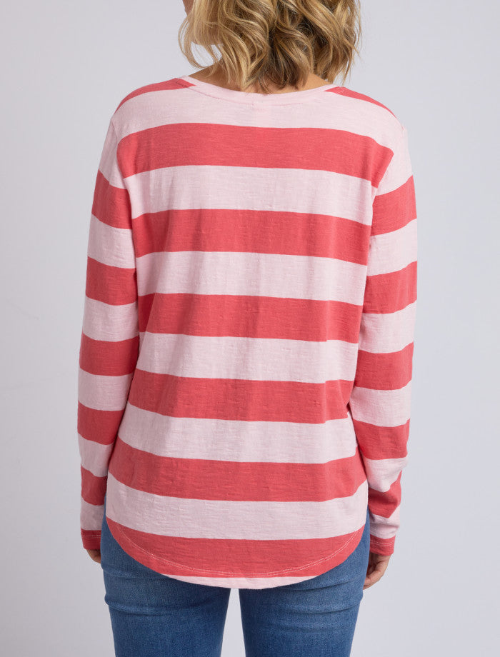 Elm Spritz Stripe Long Sleeve Tee